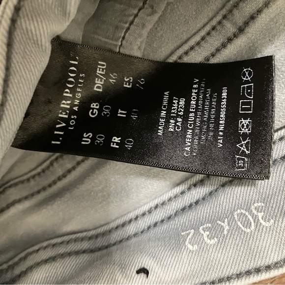 Liverpool Light Gray Jeans - Picture 8 of 8